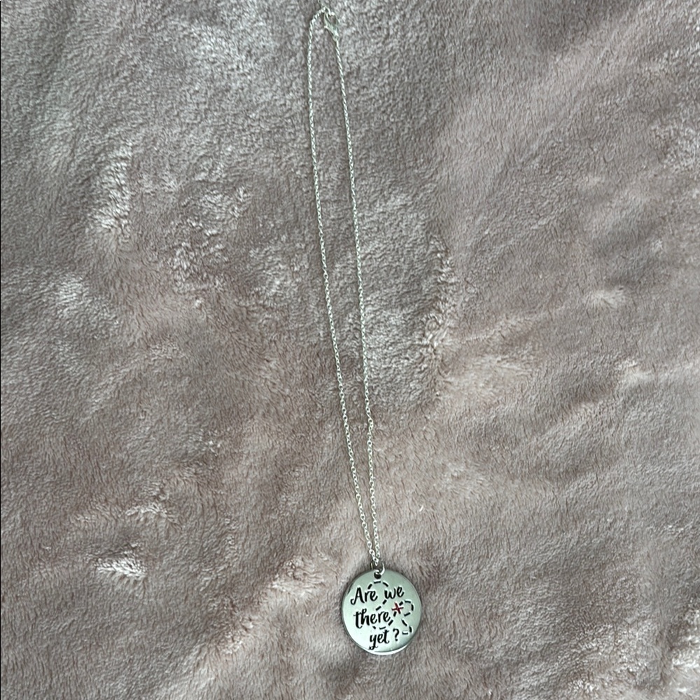 Minimalist Silver Necklace with Circular Pendant